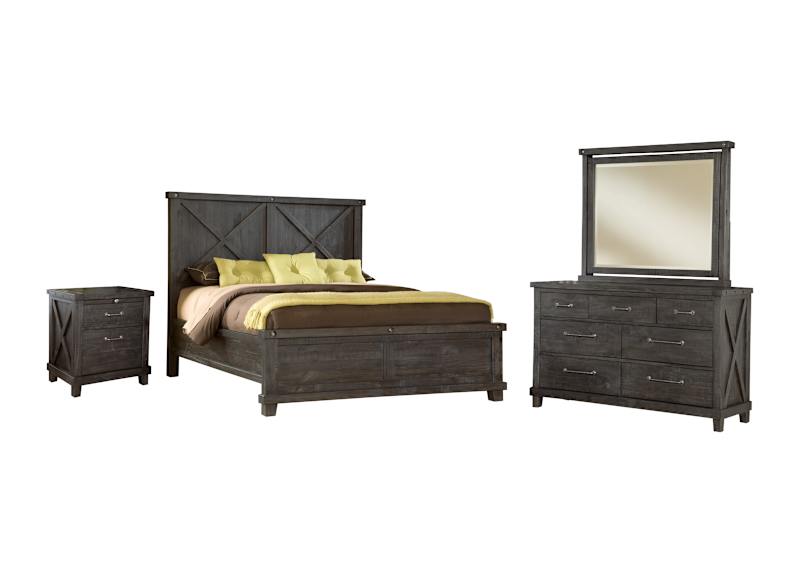 Yosemite 6 Piece Full Panel Bedroom - Cafe Yosemite 6 Piece Full Panel Bedroom - Cafe