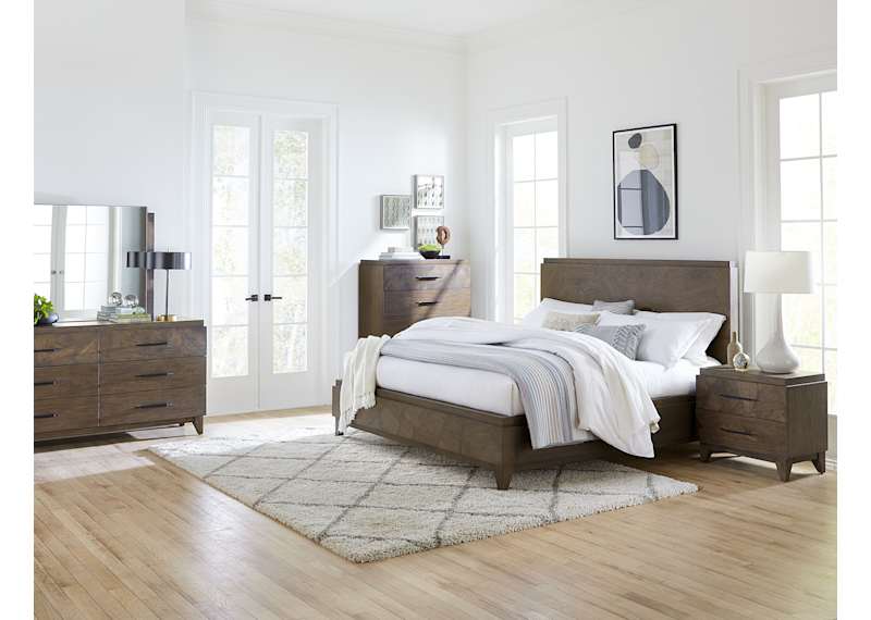 Broderick 6 Piece Full Panel Bedroom - Wild Oats Brown Broderick 6 Piece Full Panel Bedroom - Wild Oats Brown