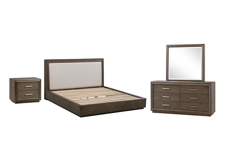 Stafford 6 Piece Queen Platform Bedroom - Basalt Grey Stafford 6 Piece Queen Platform Bedroom - Basalt Grey