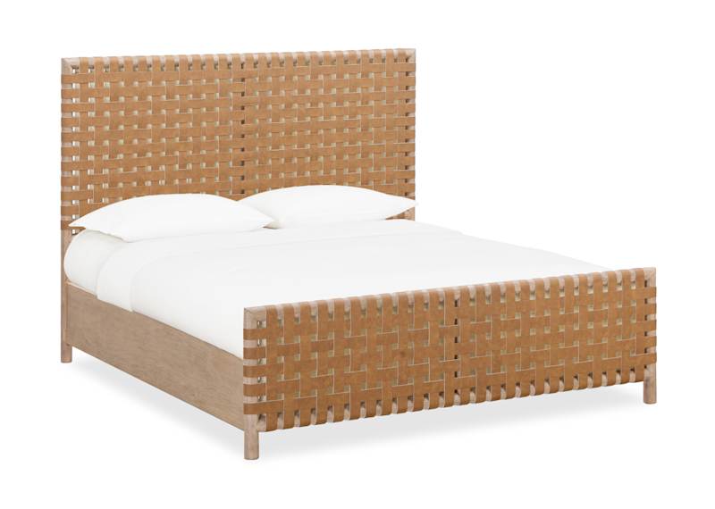 Dorsey Woven Platform Bed - Ginger/Granola Dorsey Woven Platform Bed - Ginger/Granola