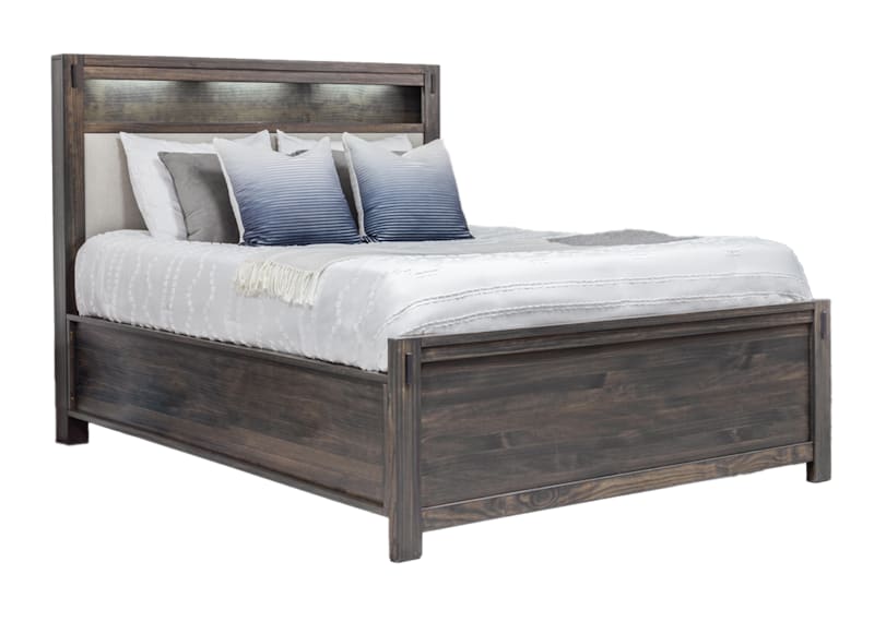 Stella Panel Bed - Charcoal/Pace Platinum Stella Panel Bed - Charcoal/Pace Platinum