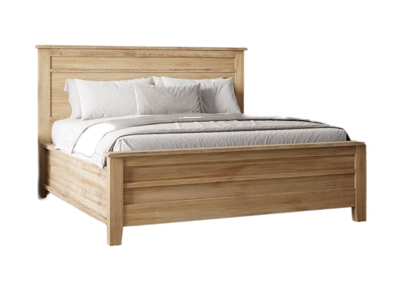 Harlow Panel Bed - Natural Harlow Panel Bed - Natural