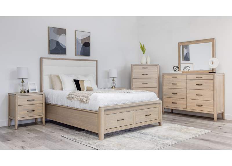 Ellesmere 6 Piece Full Sleigh Bedroom - Champagne Ellesmere 6 Piece Full Sleigh Bedroom - Champagne