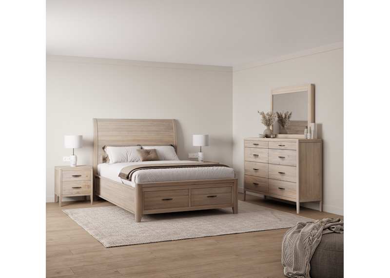 Ellesmere 6 Piece Full Sleigh Bedroom - Champagne Ellesmere 6 Piece Full Sleigh Bedroom - Champagne