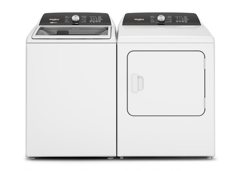 Whirlpool Top Load Pair (WTW5057LW-YWED5050LW) - White Whirlpool Top Load Pair (WTW5057LW-YWED5050LW) - White