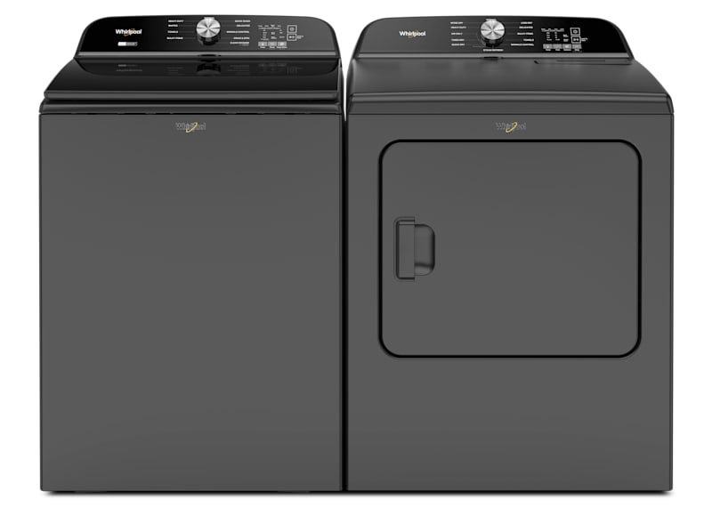 Whirlpool Front Load Pair (WFW5720RU-YWED5720RU) - Volcano Black Whirlpool Front Load Pair (WFW5720RU-YWED5720RU) - Volcano Black