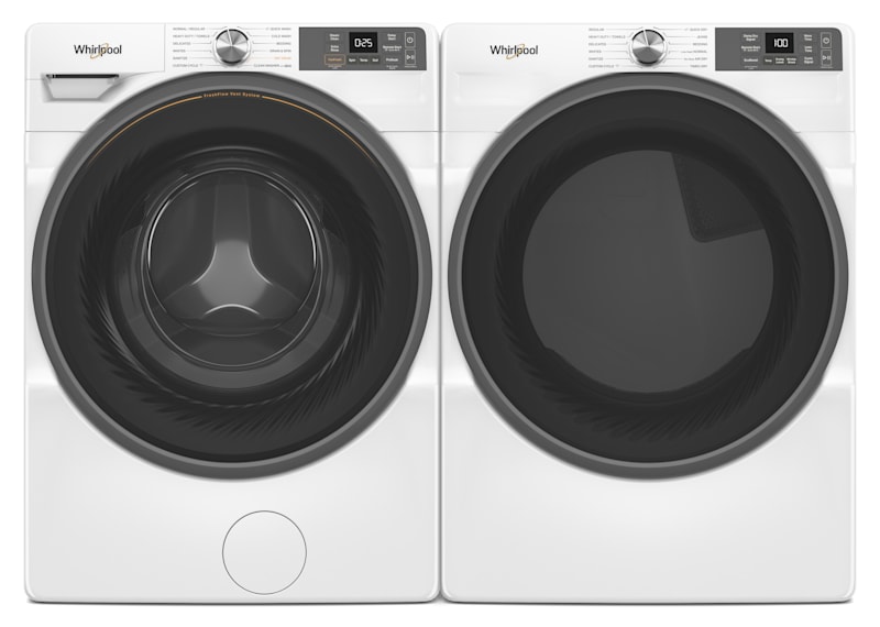 Whirlpool Front Load Pair (WFW5720RW-YWED5720RW) - White Whirlpool Front Load Pair (WFW5720RW-YWED5720RW) - White