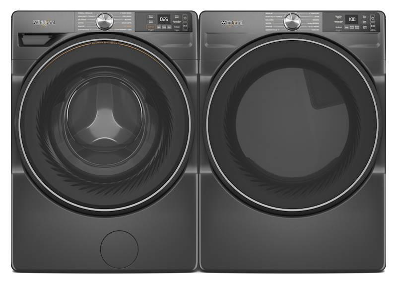 Whirlpool Front Load Pair (WFW5720RU-YWED5720RU) - Volcano Black Whirlpool Front Load Pair (WFW5720RU-YWED5720RU) - Volcano Black