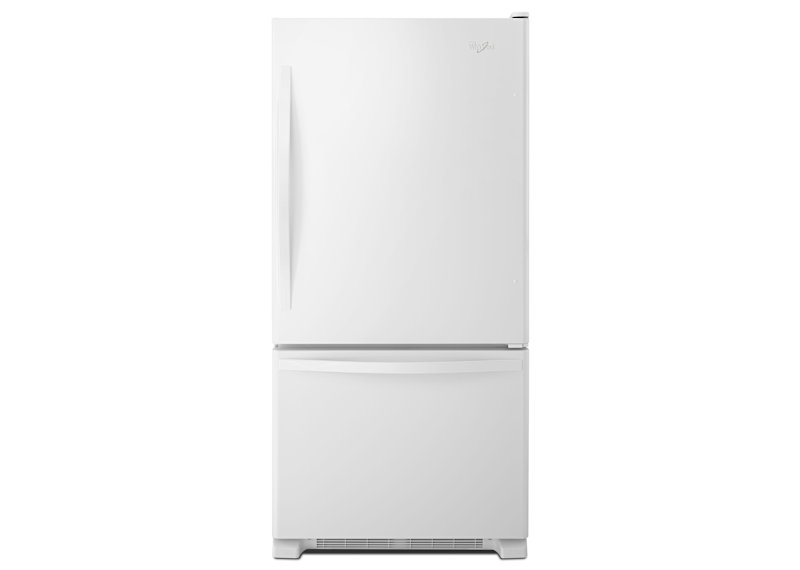 Whirlpool Bottom Mount Fridge (WRB322DMBW) - White-on-White Whirlpool Bottom Mount Fridge (WRB322DMBW) - White-on-White