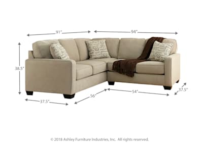 Ashley on sale alenya sectional