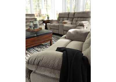 Brassville EXCLUSIVE Reclining Sofa with Power Ashley Canada