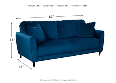 Ashley furniture 2024 velvet sofa