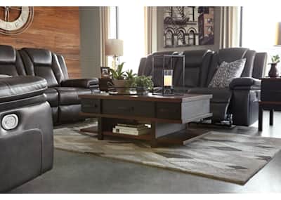 Garristown EXCLUSIVE Power Reclining Loveseat with Adjustable