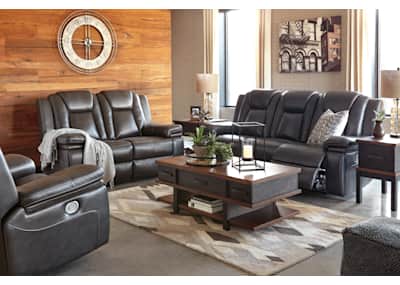 Garristown EXCLUSIVE Power Reclining Sofa with Adjustable