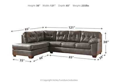 Ashley alliston clearance gray sectional