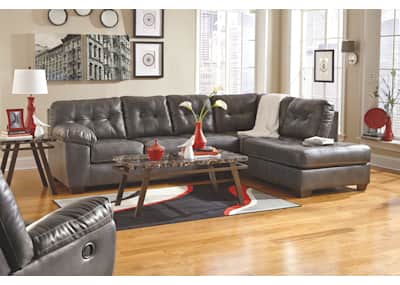 Alliston 2 Piece Sectional Grey Symmetrical Alliston 2 Piece