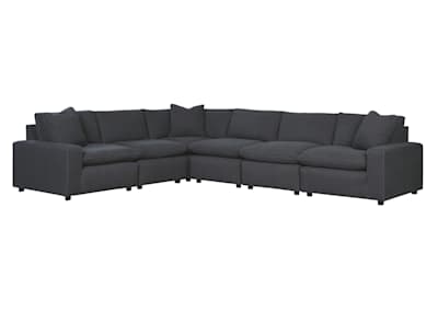 Savesto charcoal 6 piece on sale laf sectional