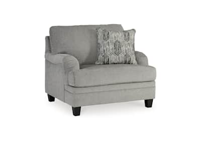 Charcoal chair best sale and a half