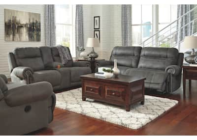Austere Wall Hugger Recliner Gray Dufresne Furniture and