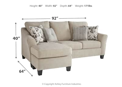 Abney driftwood reversible queen sleeper sofa chaise top