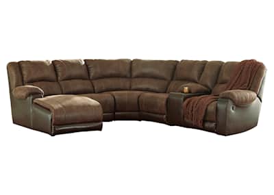Nantahala 6 Piece Reclining Sectional Ashley Canada
