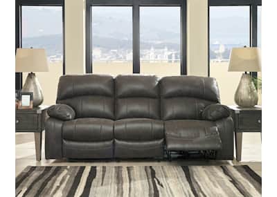Dunwell Power Reclining Sofa Steel Dufresne Furniture and