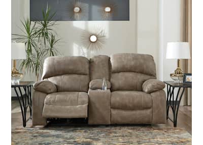 Ashley dunwell power reclining sofa with adjustable headrest outlet