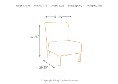 Honnally sapphire accent chair sales