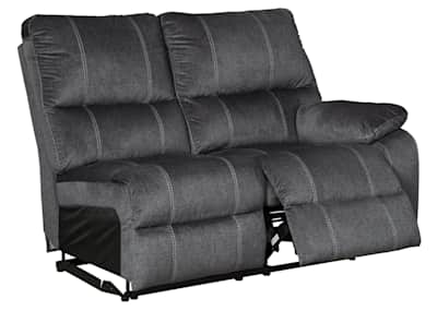 Urbino 3 Piece Reclining Sectional Charcoal Symmetrical