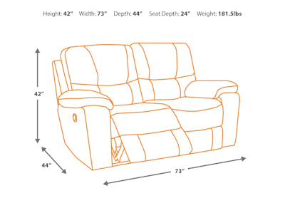 Hogan reclining outlet loveseat