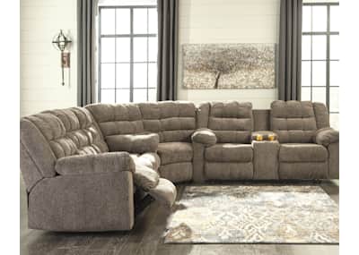 Reversible hotsell reclining sectional