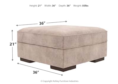 Bardarson Storage Ottoman Silver Dufresne Furniture and Appliances