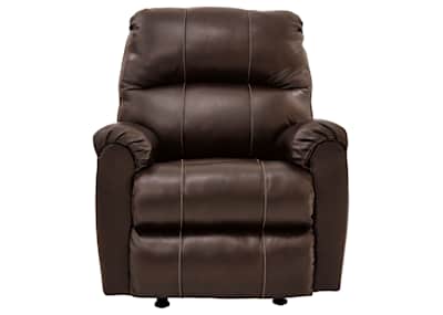 Hermiston Rocker Recliner Walnut Dufresne Furniture and Appliances