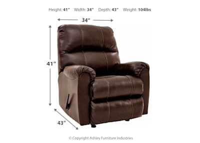 Hermiston walnut new arrivals rocker recliner