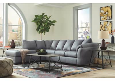 Darcy 2 Piece Sectional Steel Left Facing Darcy 2 Piece