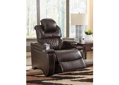 Warnerton Power Recliner with Adjustable Headrest Ashley Canada