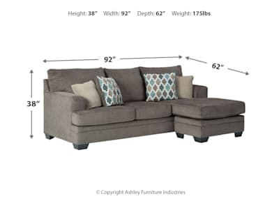 Dorsten sofa chaise chair discount and ottoman