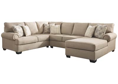 Baceno Exclusive 3 Piece Sectional Hemp Right Facing Baceno
