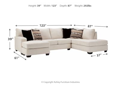Cambri snow sectional deals