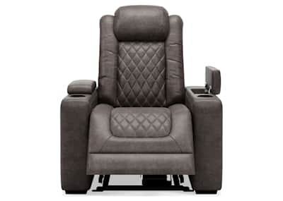 Hayes Genuine Leather Power Recliner with Adjustable Headrest