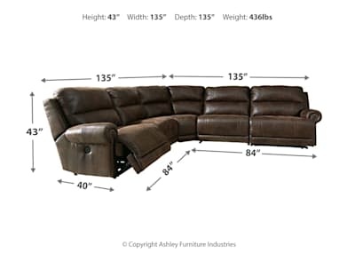 Ashley luttrell sectional top