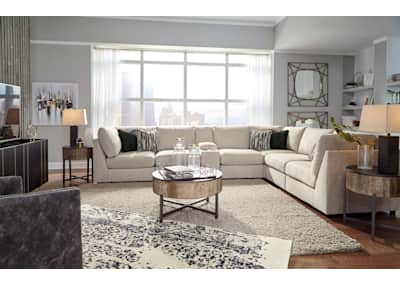 Kellway 7 Piece Modular Sectional Bisque Left Facing Kellway
