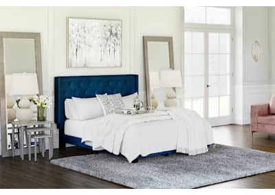 Vintasso Upholstered Queen Bed Ashley Canada