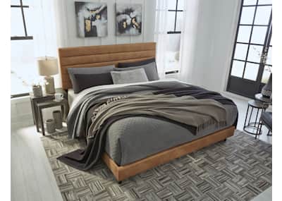 Vintasso queen upholstered hot sale bed