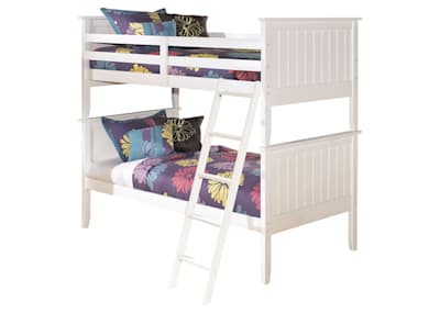 Lulu Twin Bunk Bed White