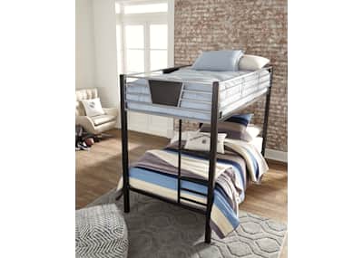 Dinsmore twin over twin bunk bed with ladder cheap
