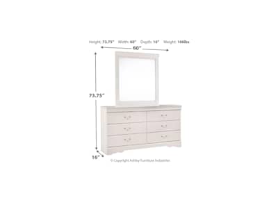 Anarasia clearance white dresser