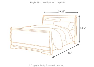 Anarasia full sleigh bed top