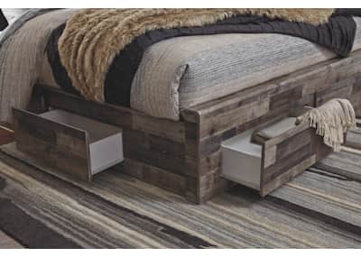 Derekson full storage hot sale bed