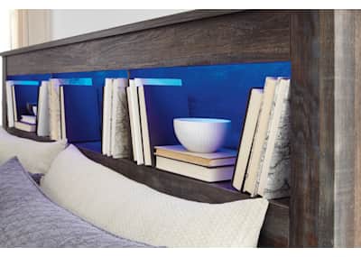 Drystan king bookcase clearance headboard